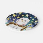 Assiettes En Carton Anniversaire de la chouette magique pour enfants (Angle)