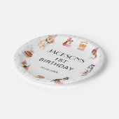 Assiettes En Carton Anniversaire de la fête du chien mignon (Angle)