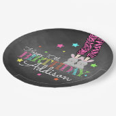 Assiettes En Carton Anniversaire de la fête du pyjama (Angle)