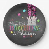 Assiettes En Carton Anniversaire de la fête du pyjama (Devant)