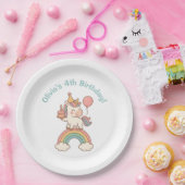 Assiettes En Carton Anniversaire de la licorne (Fête)