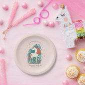 Assiettes En Carton Anniversaire de la licorne magique (Fête)