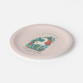 Assiettes En Carton Anniversaire de la licorne magique (Angle)