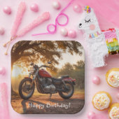 Assiettes En Carton Anniversaire de la moto (Fête)
