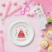 Assiettes En Carton Anniversaire de la pastèque (Fête)