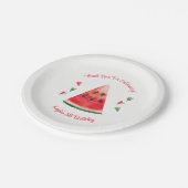 Assiettes En Carton Anniversaire de la pastèque (Angle)