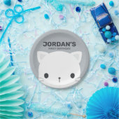 Assiettes En Carton Anniversaire de la petite chatte (Fête)