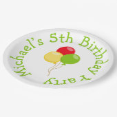 Assiettes En Carton Anniversaire de la Pizza (Angle)