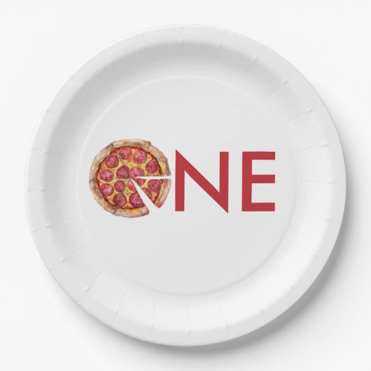 Assiettes En Carton Anniversaire de la Pizza (Devant)