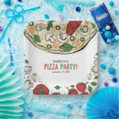 Assiettes En Carton Anniversaire de la Pizza (Fête)