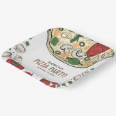 Assiettes En Carton Anniversaire de la Pizza (Angulaire)