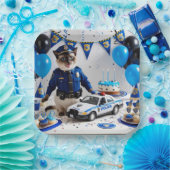 Assiettes En Carton Anniversaire de la police (Fête)