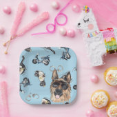 Assiettes En Carton Anniversaire de la police (Fête)