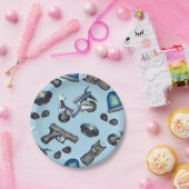 Assiettes En Carton Anniversaire de la police (Fête)