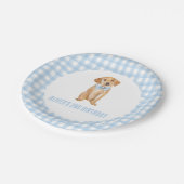 Assiettes En Carton Anniversaire de la preppie chienne (Angle)