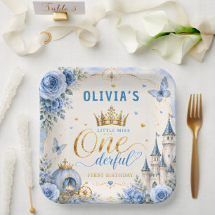 Assiettes En Carton Anniversaire de la Princesse Fantaisiste