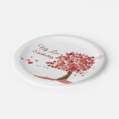 Assiettes En Carton Anniversaire de la Saint-Valentin (Angle)