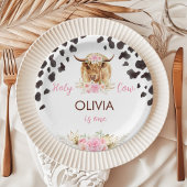 Assiettes En Carton Anniversaire de la vache Highland
