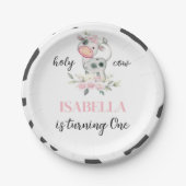 Assiettes En Carton Anniversaire de la Vache Sainte (Devant)