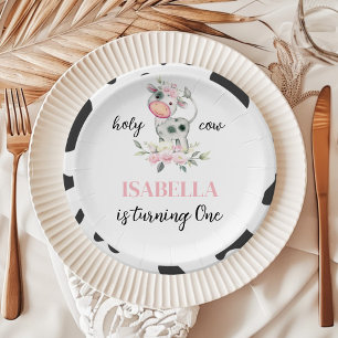 Assiettes En Carton Anniversaire de la Vache Sainte