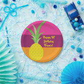 Assiettes En Carton Anniversaire de l'ananas (Fête)