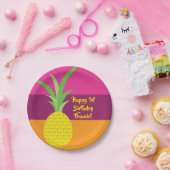 Assiettes En Carton Anniversaire de l'ananas (Fête)