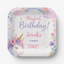 Anniversaire de Licorne Magique à l'Aquarelle