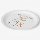 Assiettes En Carton Anniversaire de Little Boo Ghost (Angle)