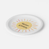 Assiettes En Carton Anniversaire de Little Sunshine Boho (Angle)