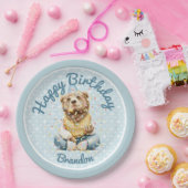 Assiettes En Carton Anniversaire de l'ours mignon (Fête)