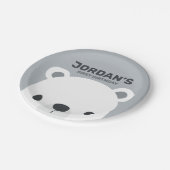 Assiettes En Carton Anniversaire de l'ours polaire (Angle)