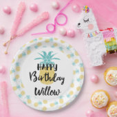 Assiettes En Carton Anniversaire de Luau (Fête)