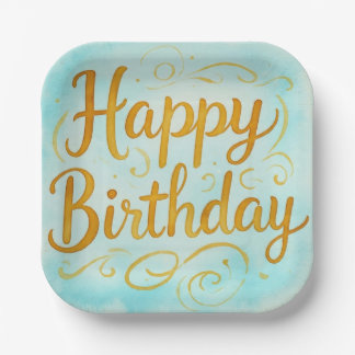 Assiettes En Carton Anniversaire de Magickal