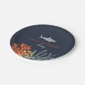 Assiettes En Carton Anniversaire de Marine Life (Angle)