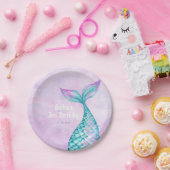 Assiettes En Carton Anniversaire de Mermaid (Fête)