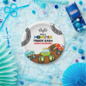 Assiettes En Carton Anniversaire de Monster Trucks (Fête)