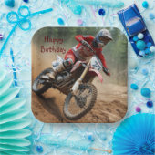 Assiettes En Carton Anniversaire de Motocross (Fête)
