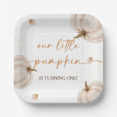 Assiettes En Carton Anniversaire de notre petit Citrouille (Recto)