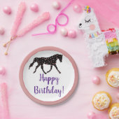 Assiettes En Carton Anniversaire de poney et de coeurs (Fête)