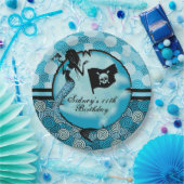 Assiettes En Carton Anniversaire de sirène et de pirates (Fête)