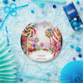 Assiettes En Carton Anniversaire de Sparkling Pastel Candyland (Fête)