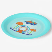 Assiettes En Carton Anniversaire de Splash Pad (Angle)