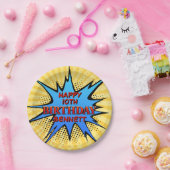 Assiettes En Carton Anniversaire de Superhero (Fête)