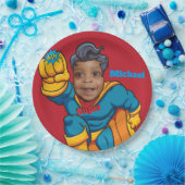 Assiettes En Carton Anniversaire de Superhero Justice (Fête)