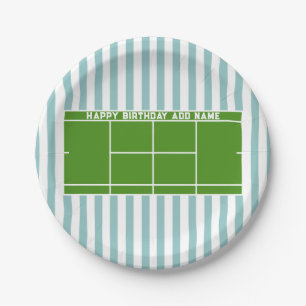 Assiettes En Carton Anniversaire de Tennis