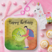 Assiettes En Carton Anniversaire de tennis (Fête)