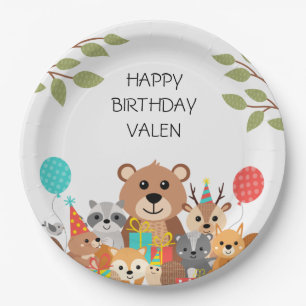Assiettes En Carton Anniversaire de Wild One 1 an