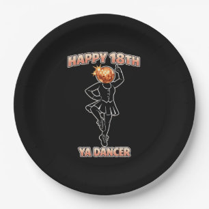 Assiettes En Carton Anniversaire de Ya Dancer drôle écossais Écosse