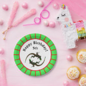 Assiettes En Carton Anniversaire de Yin Yang Lizards (Fête)