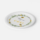 Assiettes En Carton Anniversaire des abeilles (Angle)